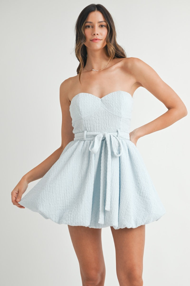 Bayview Mini Dress in Light Blue  Bluebonnet Babes