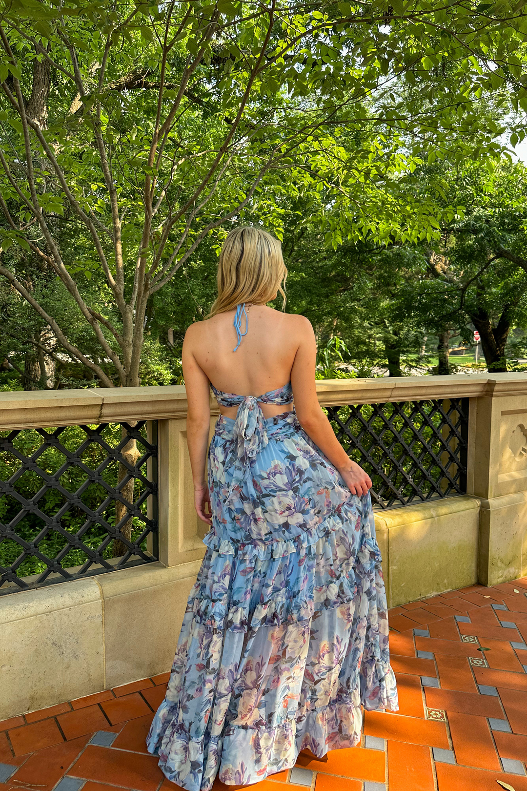 Kitsune Floral Maxi Dress