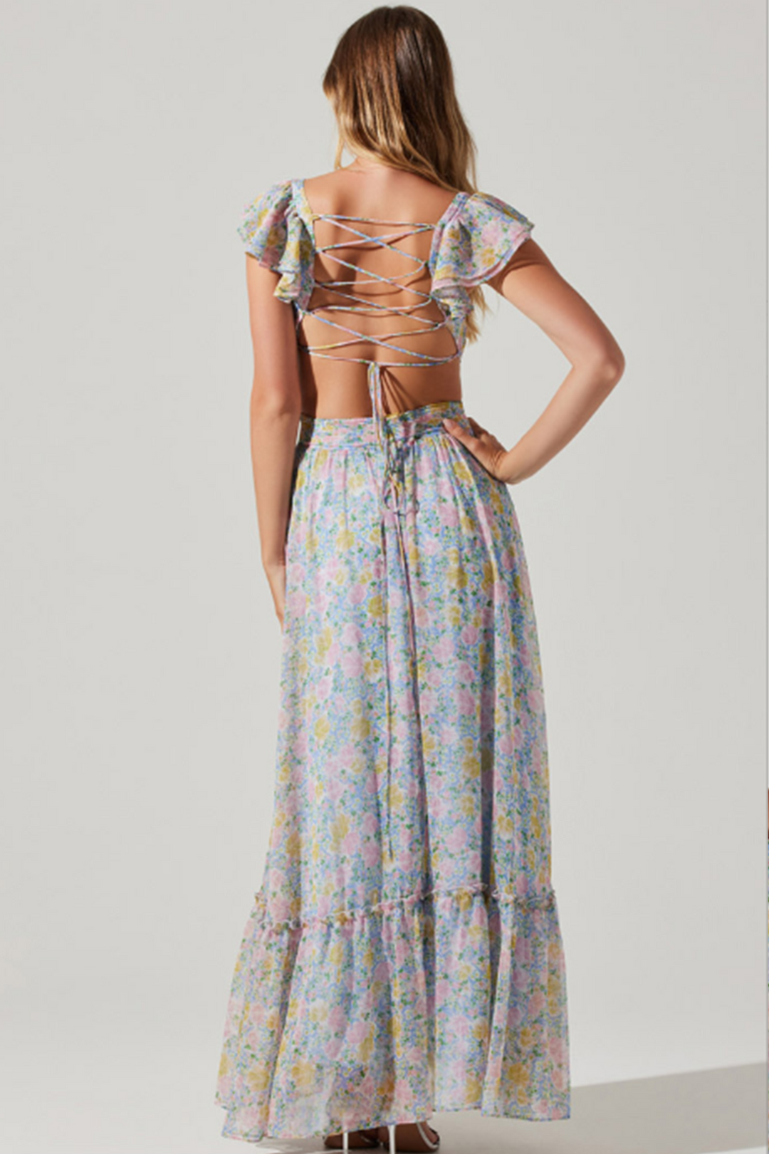 Primrose Floral Strappy Back Maxi Dress - ASTR The Label Bluebonnet Babes Primrose Floral Strappy Back Maxi Dress - ASTR The Label Bluebonnet Babes