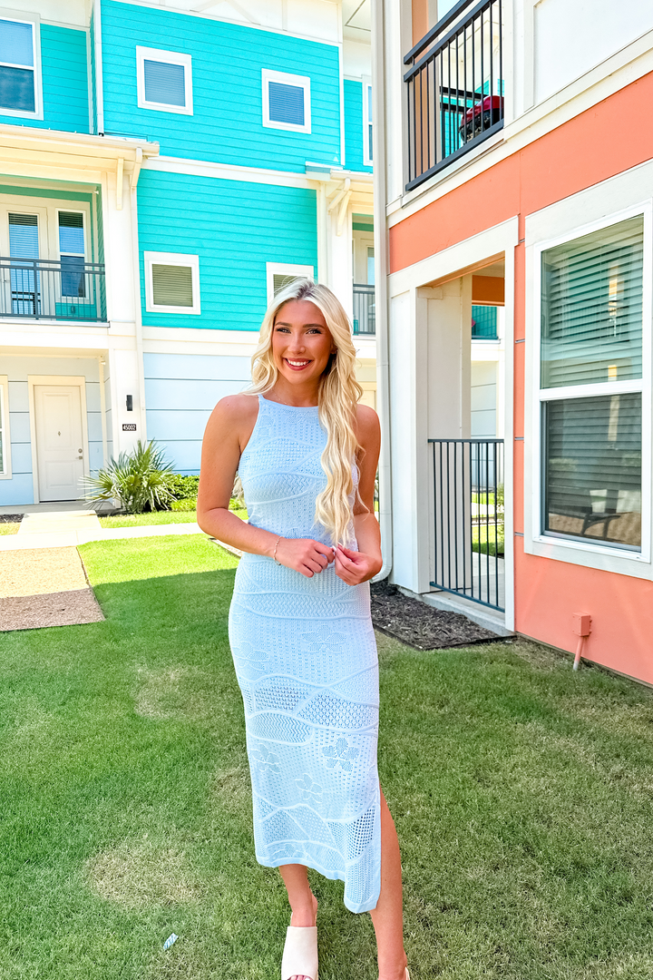 Seaside Knit Midi Dress – Bluebonnet Babes