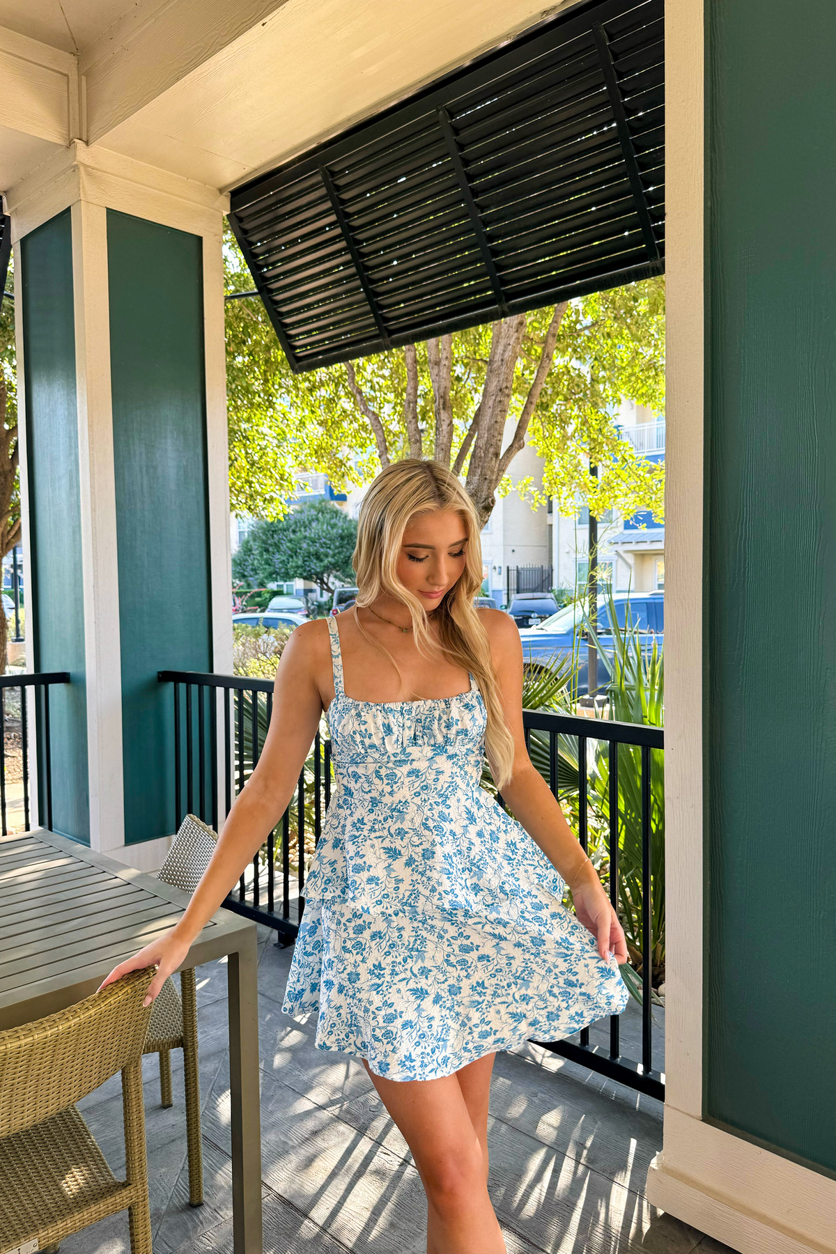 Floral mini dress