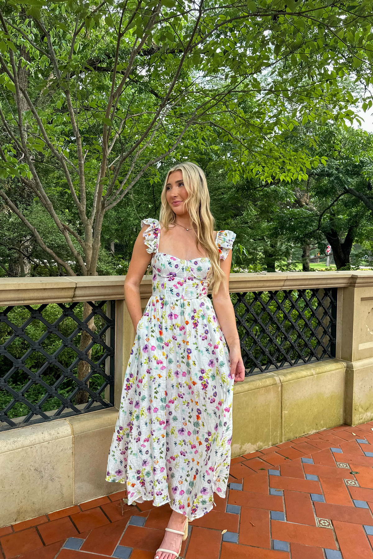 Wedelia Floral Bustier Midi Dress - ASTR The Label Wedelia Floral Bustier Midi Dress - ASTR The Label