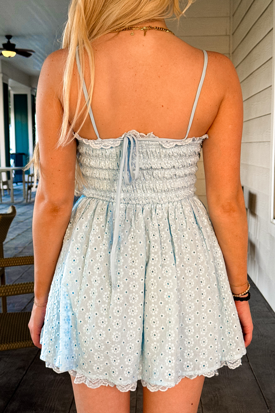 Blue Skies Eyelet Mini Dress Bluebonnet Babes Blue Skies Eyelet Mini Dress Bluebonnet Babes