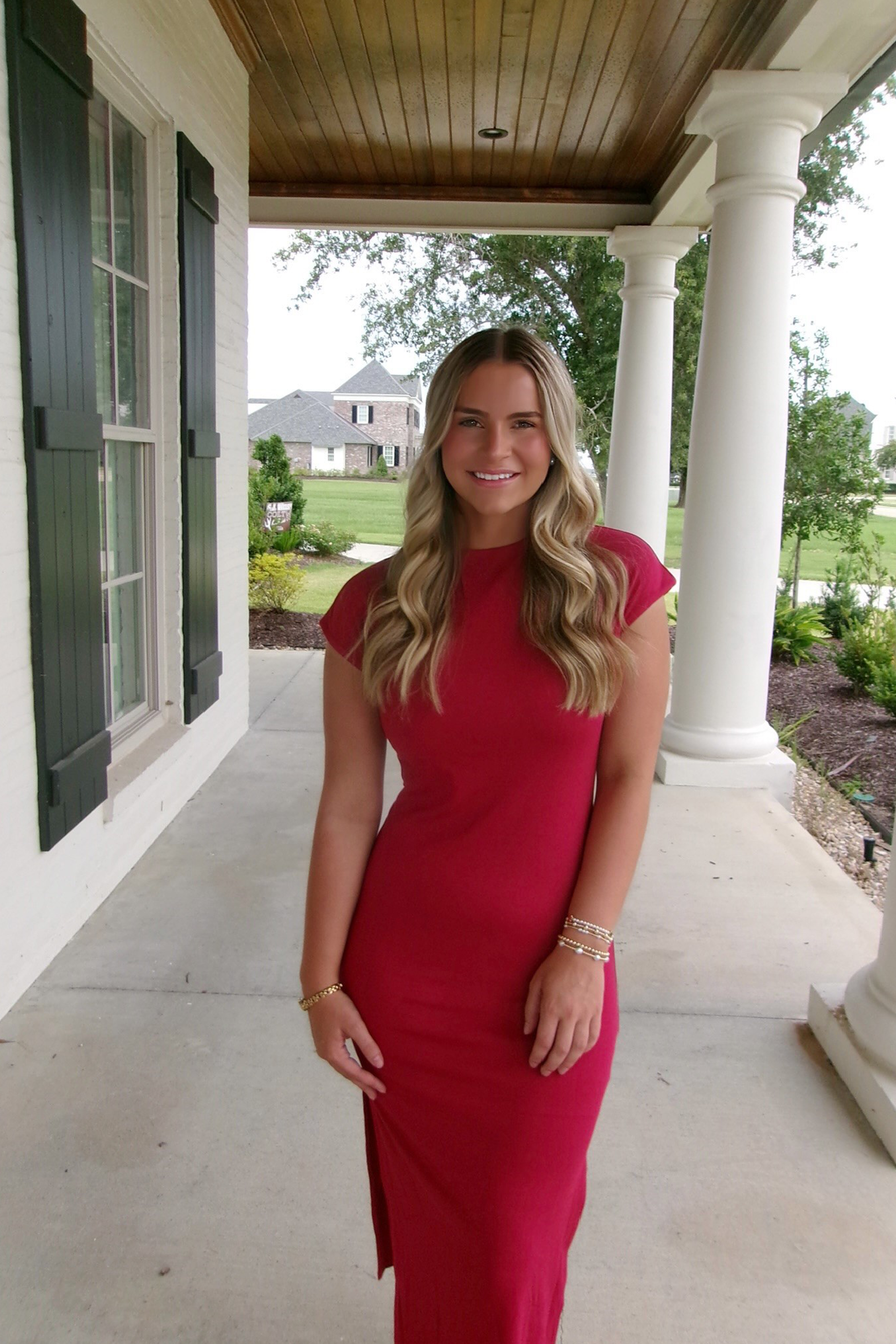 open lace back dress The Game Day Glow Midi Dress Small
